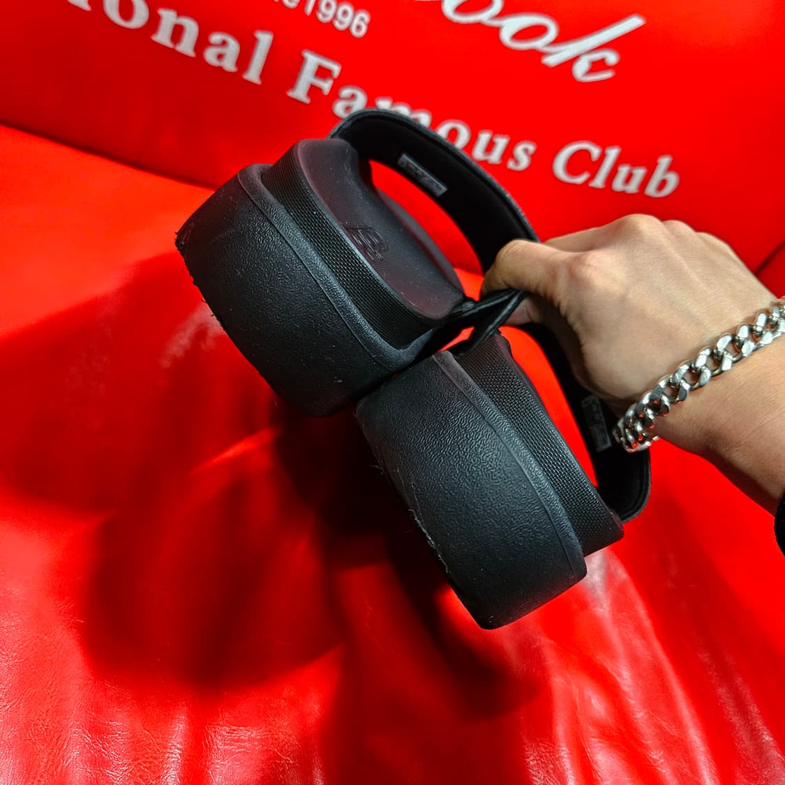 (거의새거)아디다스 아딜렛 플렛폼 통굽 슬리퍼 235size 상품이미지3