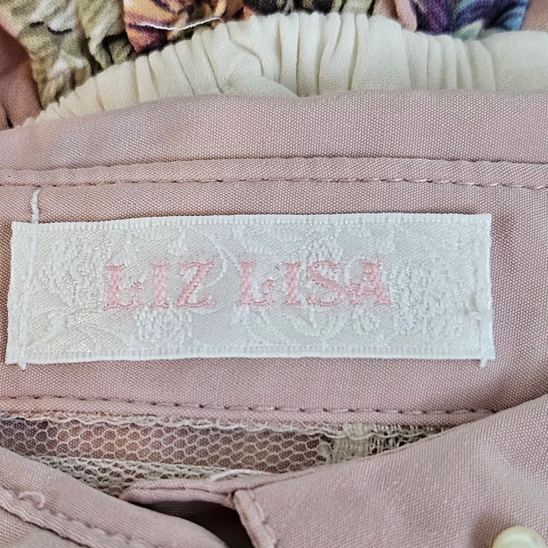 Liz Lisa(리즈리사) 플라워 레이스 카라 원피스 상품이미지9