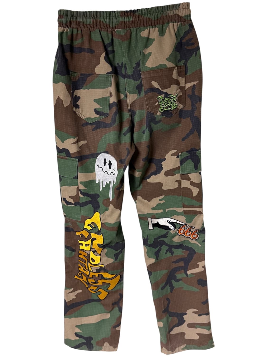 선데이오프클럽 자수 카모팬츠 상품이미지2