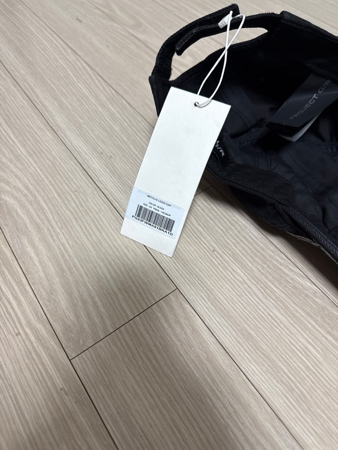 프로젝트 G/R 메탈릭 로고 캡 블랙 상품이미지9