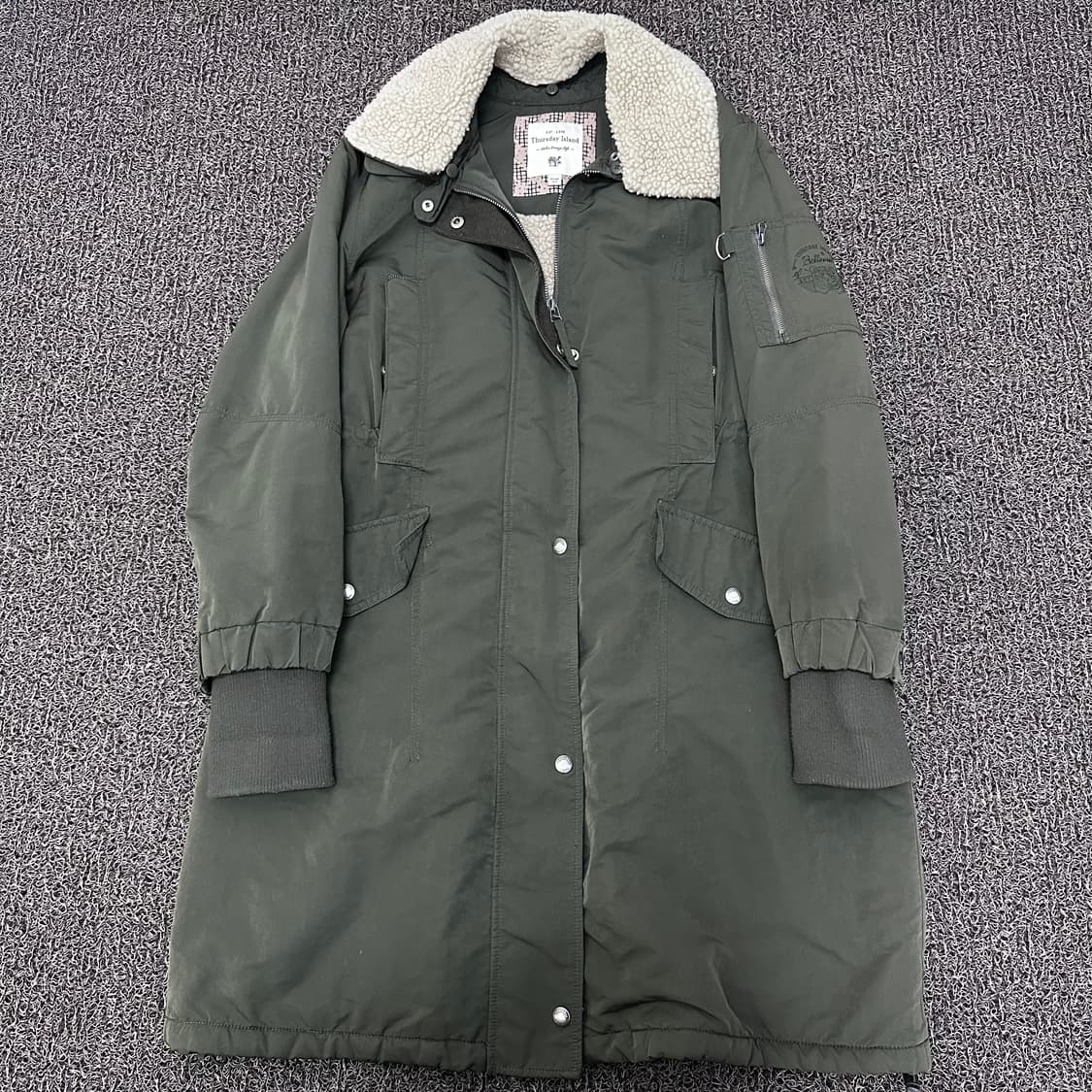 써스데이 아일랜드 여성 롱 야상 자켓 점퍼 90(M) 상품이미지1