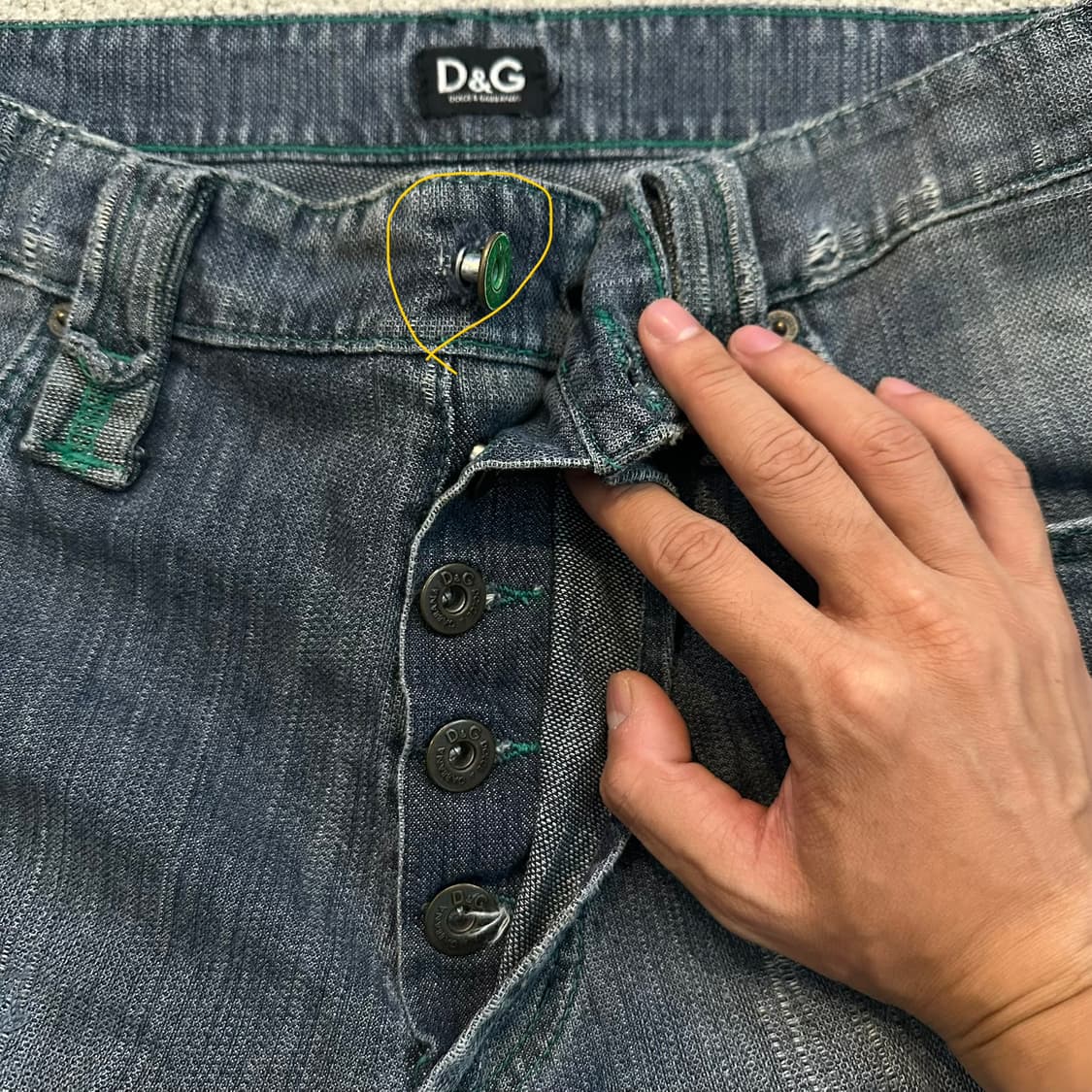 00s 돌체앤가바나 D&G 디스트레스드 데님 팬츠 상품이미지6