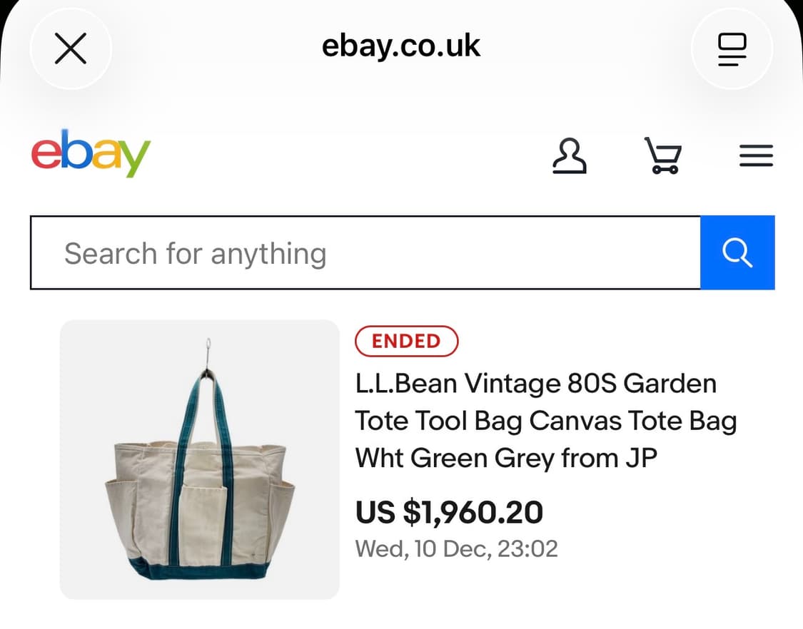 80s LL Bean Garden Tote Tool Bag(Rare) 상품이미지6