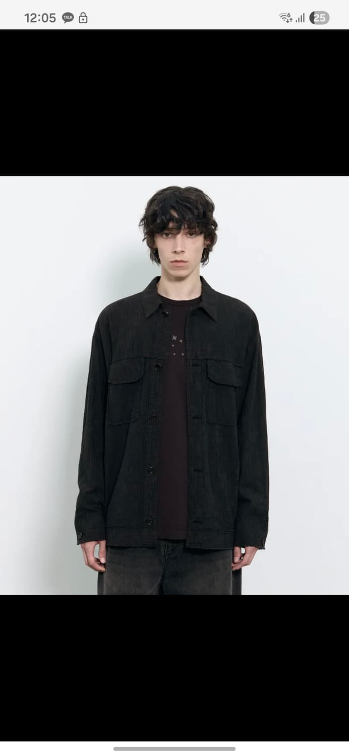 인사일런스 텍스쳐드 컷오프 셔츠 상품이미지1