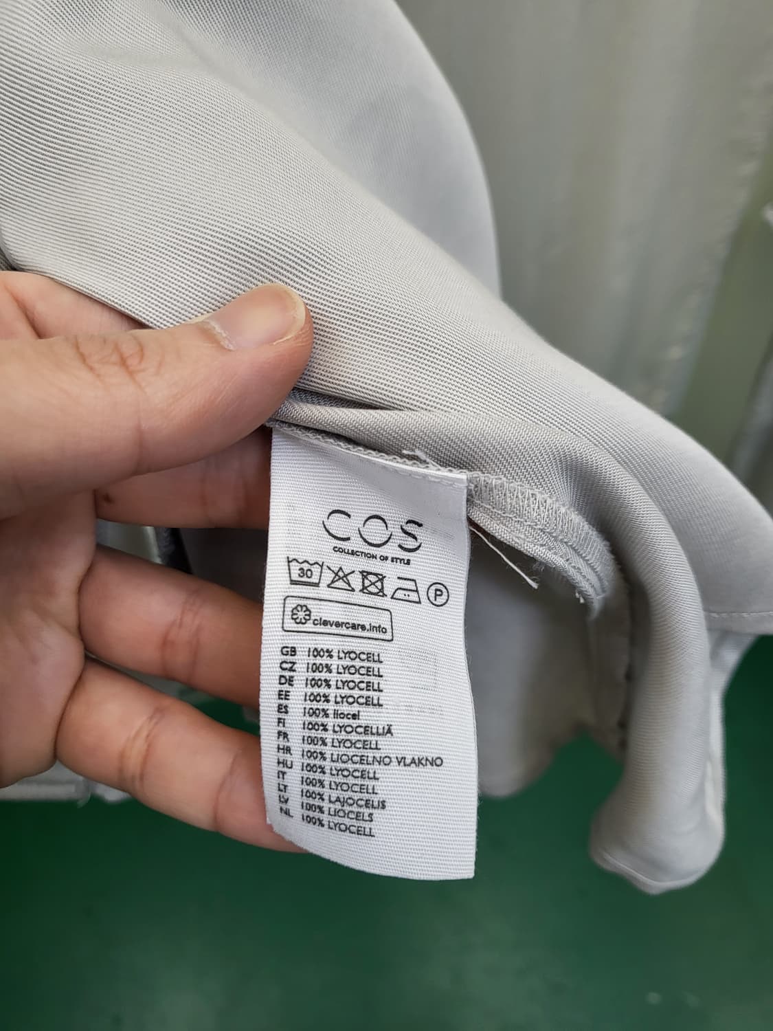 COS 코스 그레이 오버핏 셔츠 원피스 상품이미지4