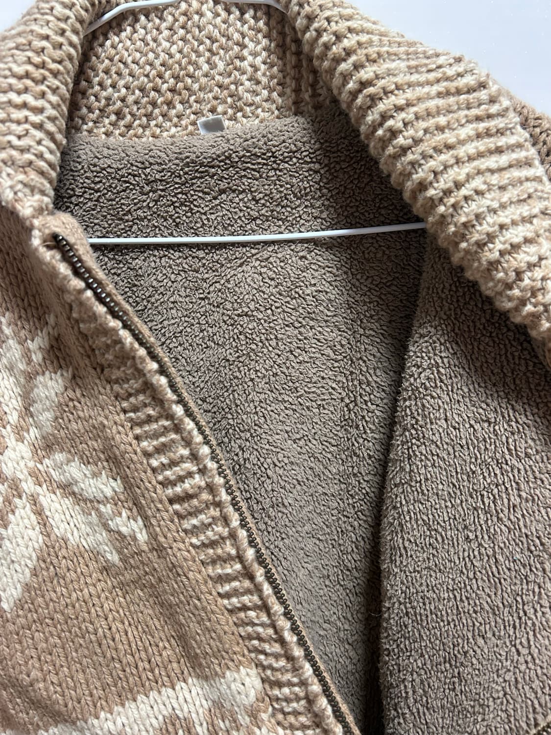 눈꽃 패턴 니트 가디건 상품이미지4