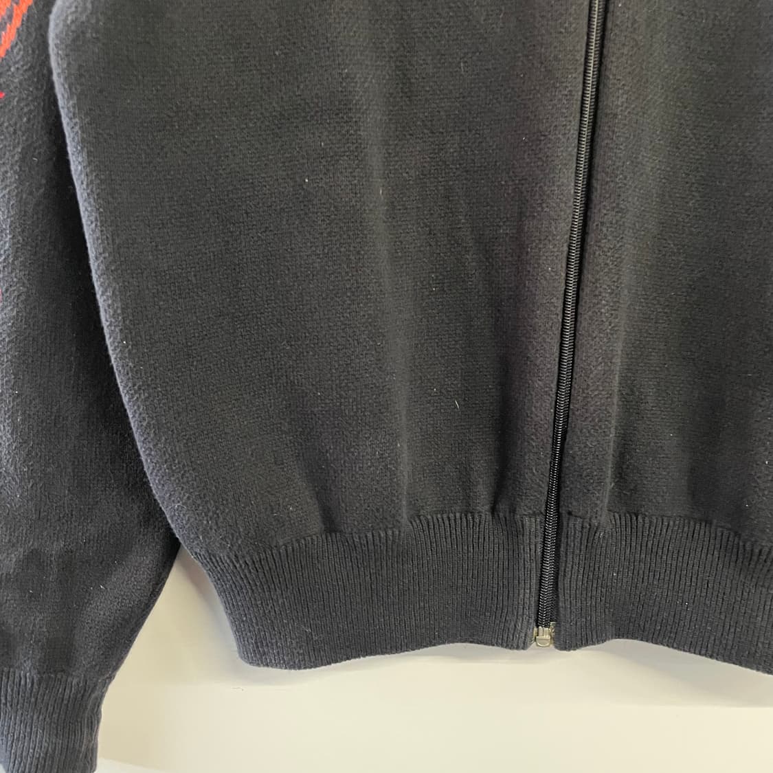 90s 할리데이비슨 플레임 니트집업 상품이미지5