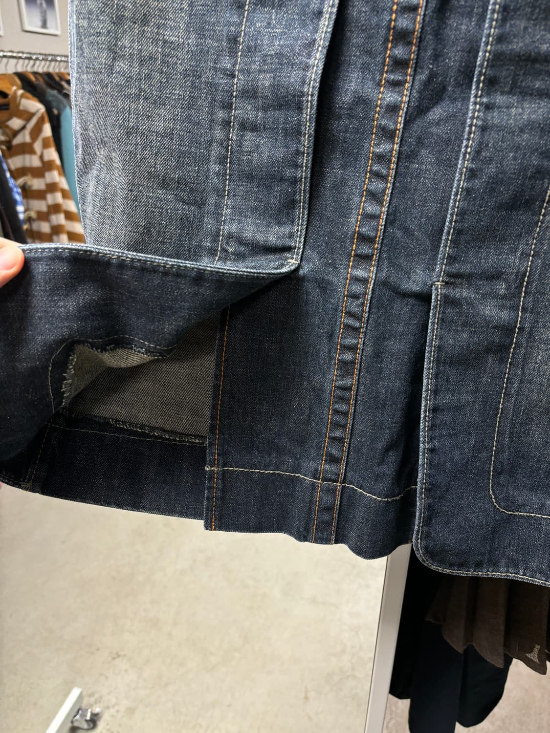 아르마니 익스체인지 데님 스커트 상품이미지4