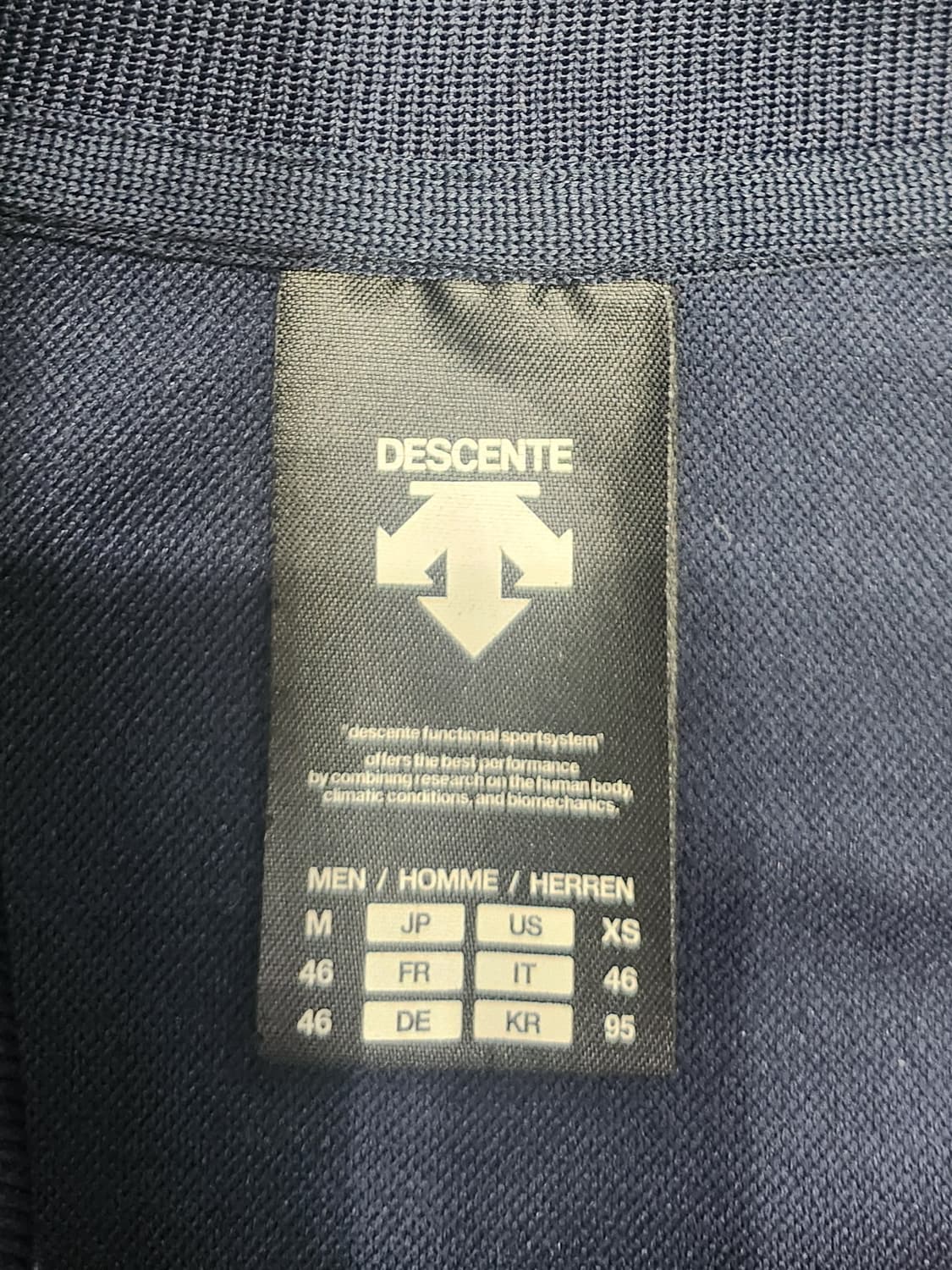 데상트 무브 스포츠 트랙 자켓 M (55반까지) 상품이미지3