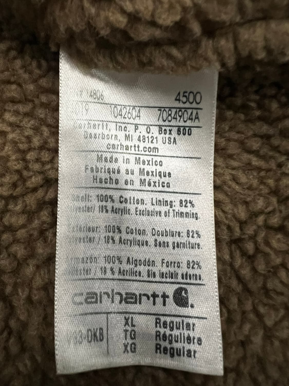 (XL)칼하트 셰르파 넥 조끼베스트 V33 DKB 다크브라운 상품이미지5