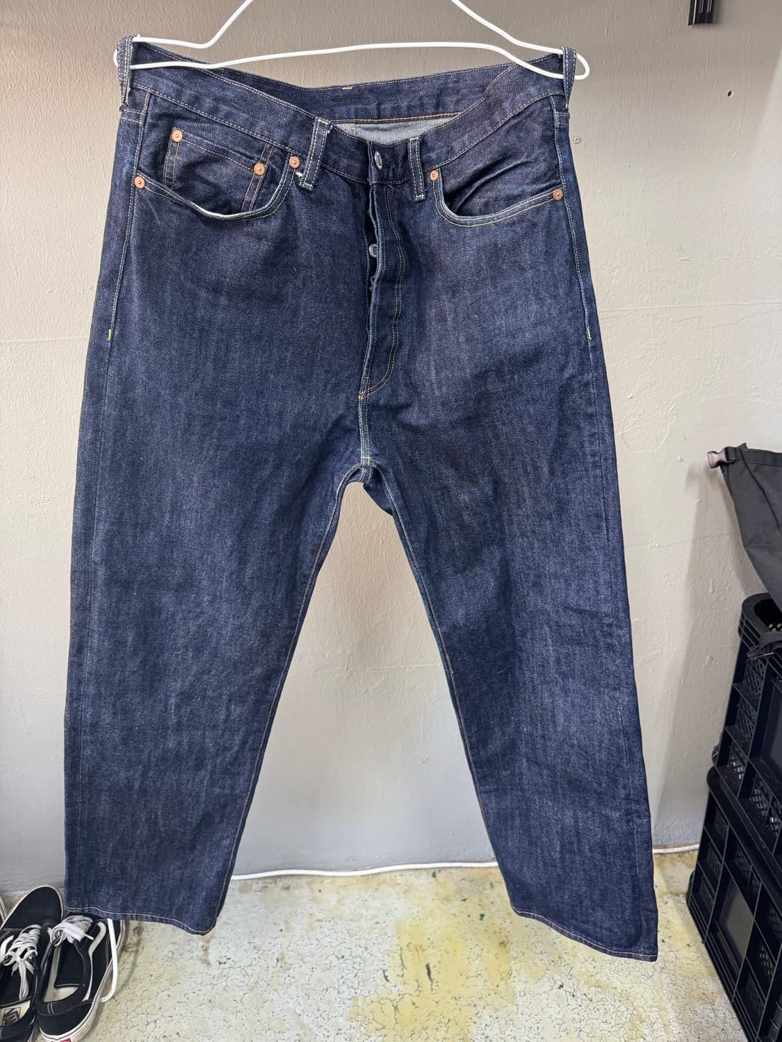 아웃스탠딩 40's 셀비지 인디고 L 상품이미지1