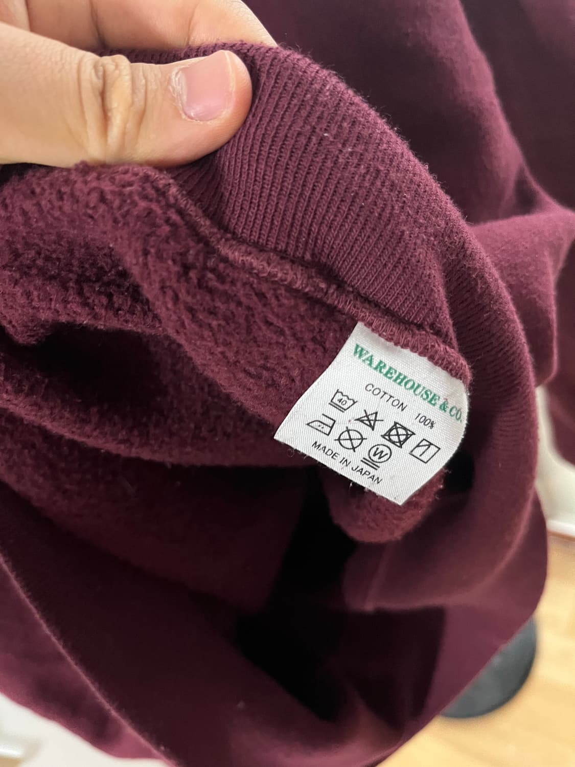 웨어하우스 버건디 스웻 맨투맨 상품이미지6