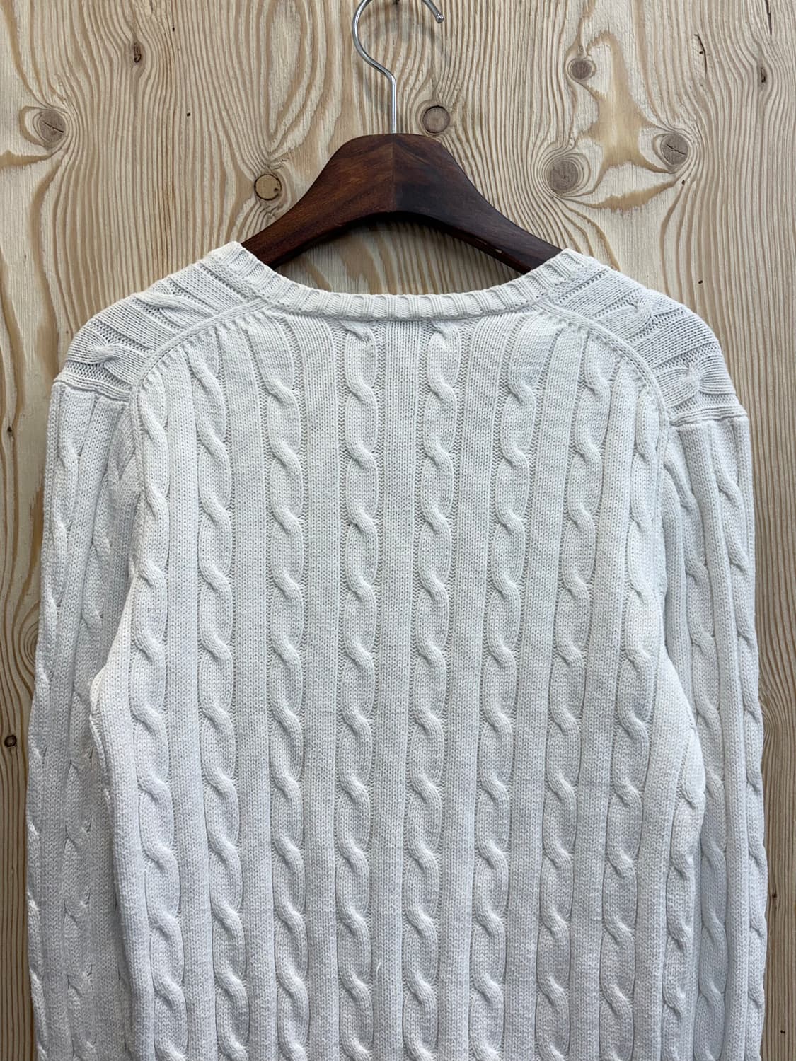 폴로 랄프로렌 브이넥 꽈배기 니트 상품이미지4