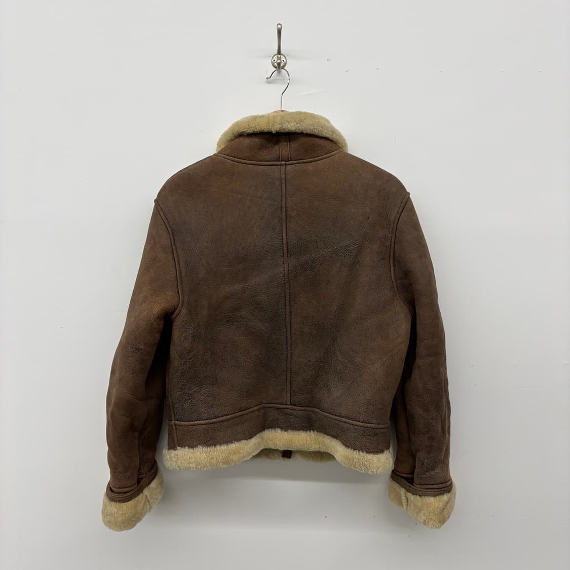 브라운 무스탕 가죽 자켓 여/M 상품이미지6