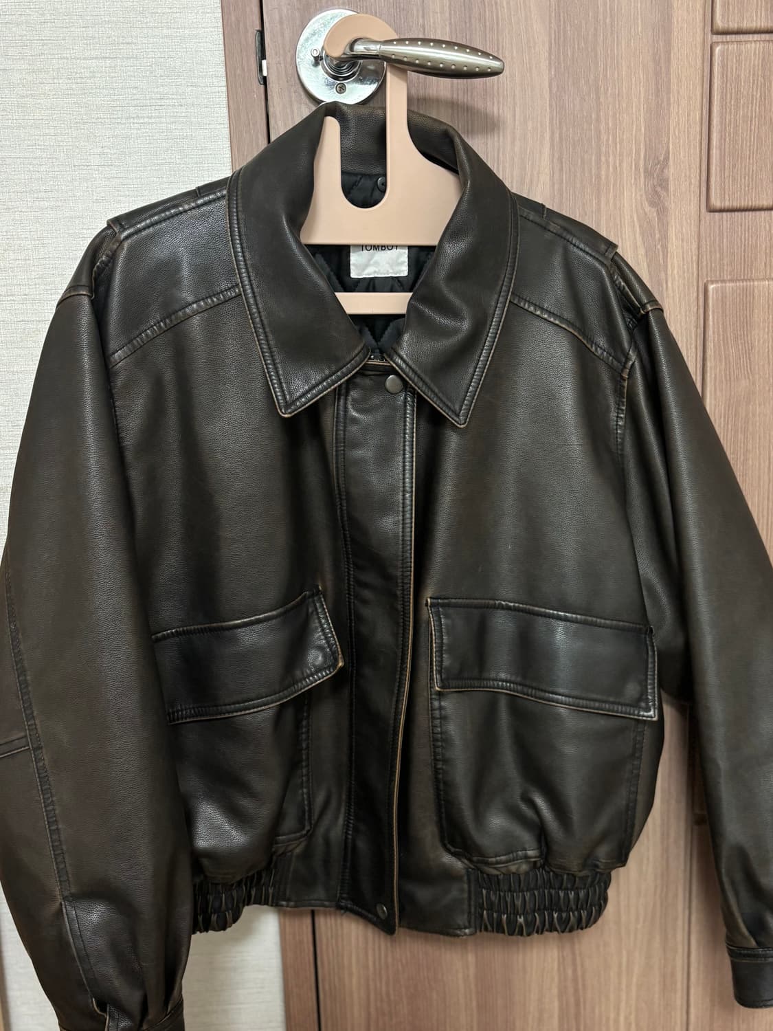 스튜디오 톰보이 브라운 가죽 자켓 상품이미지1