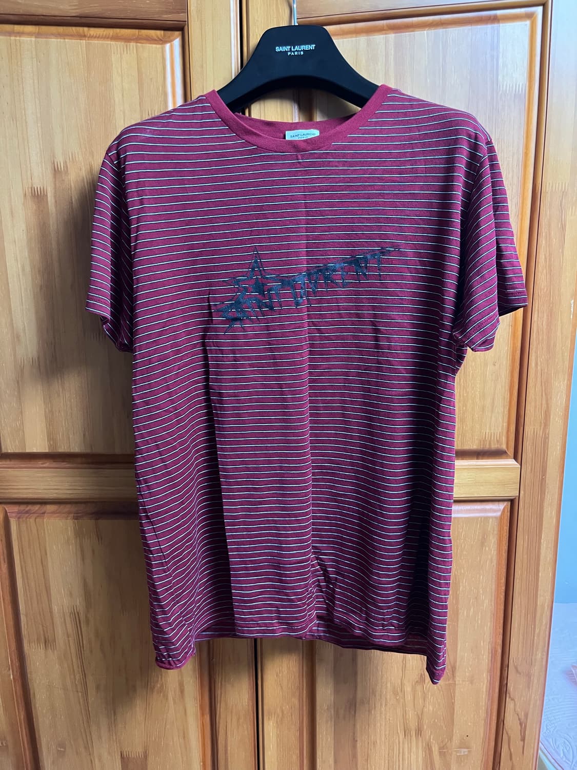 생로랑 스트라이프 반팔 티셔츠 상품이미지1