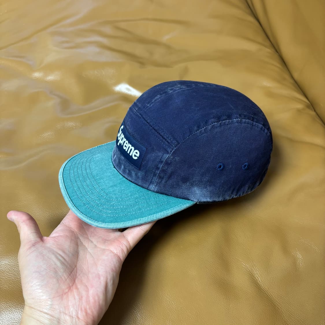 Supreme 슈프림 피그먼트 투톤 네이비 캠프캡 모자 (Navy) 상품이미지4