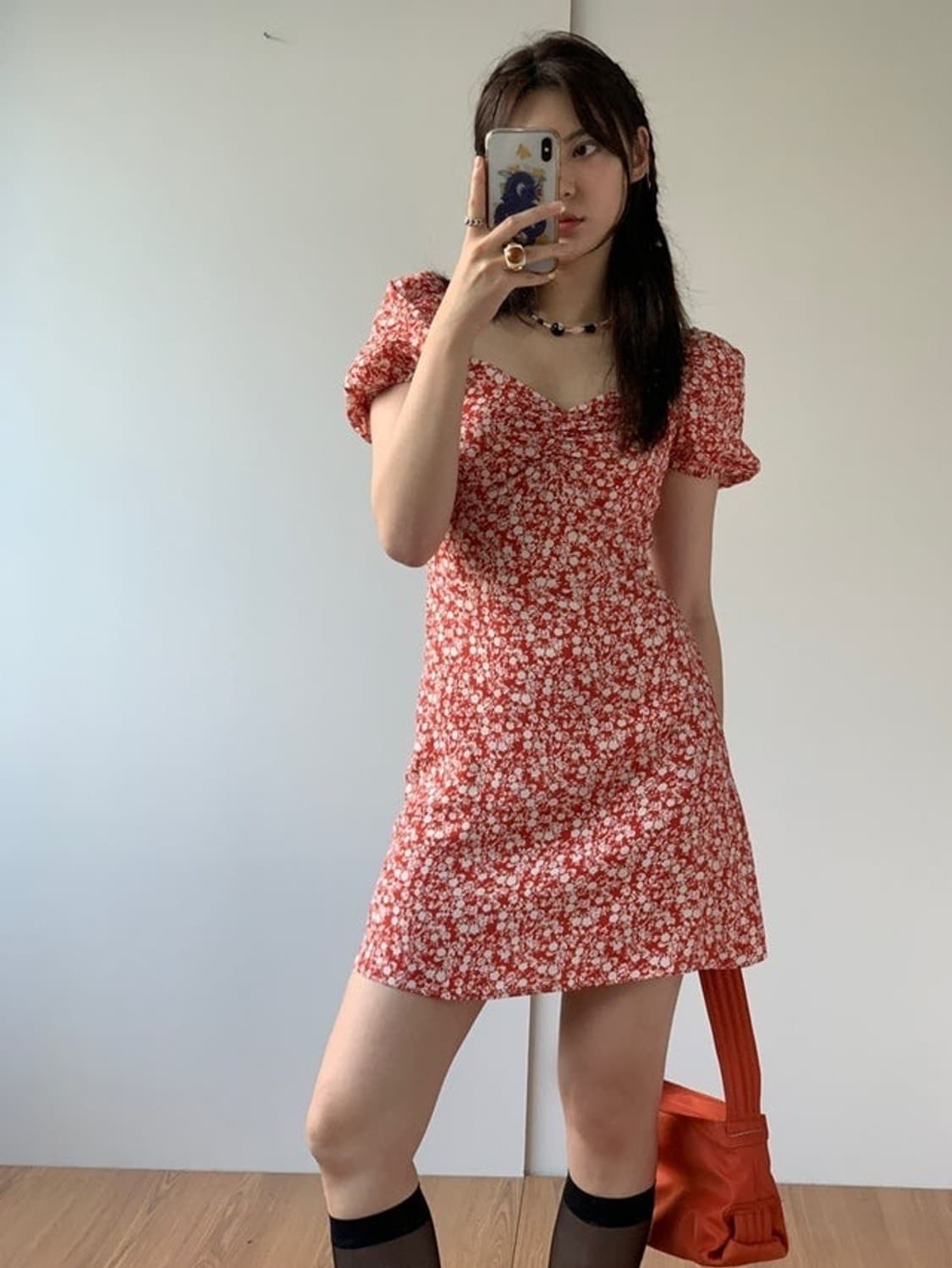 [새상품] 루루서울 루비 레드 미니 드레스 상품이미지1