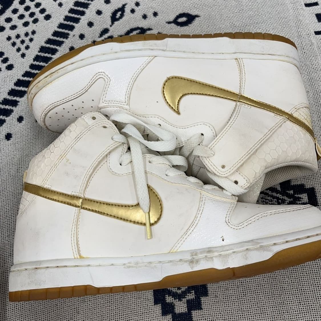 나이키 덩크 하이 골드 스니커즈 245 X00442 상품이미지3