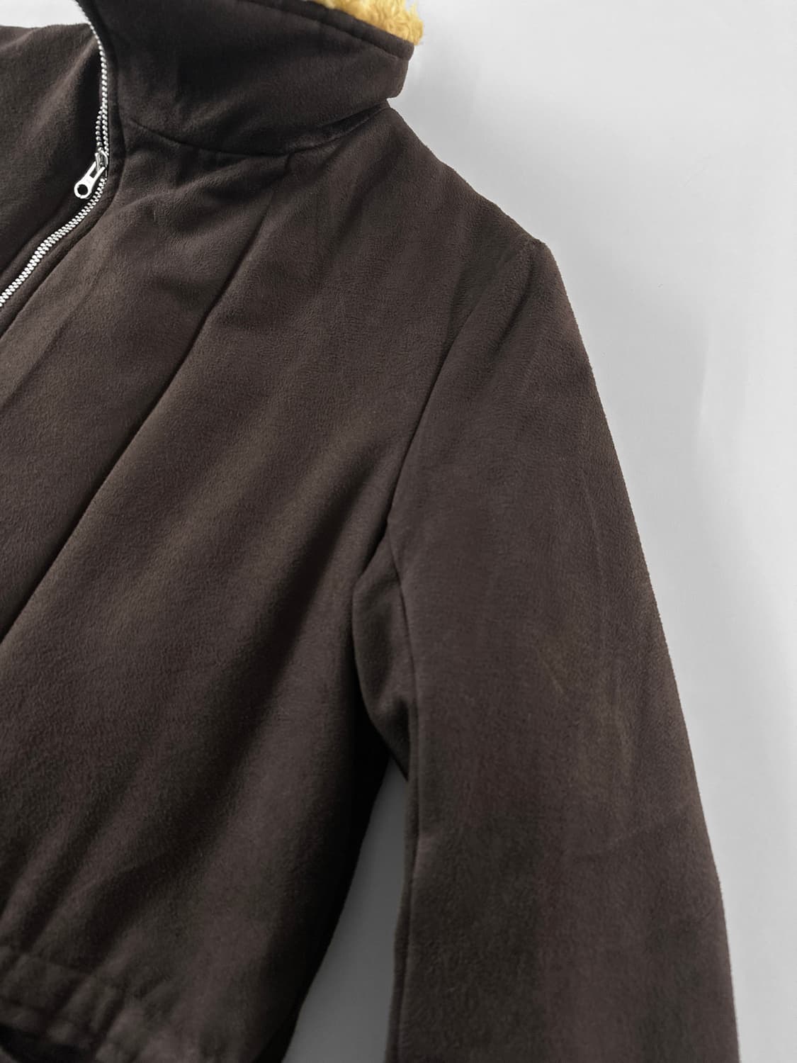 00s 스나오 쿠와하라 퍼 카라 집 업 코트 상품이미지6