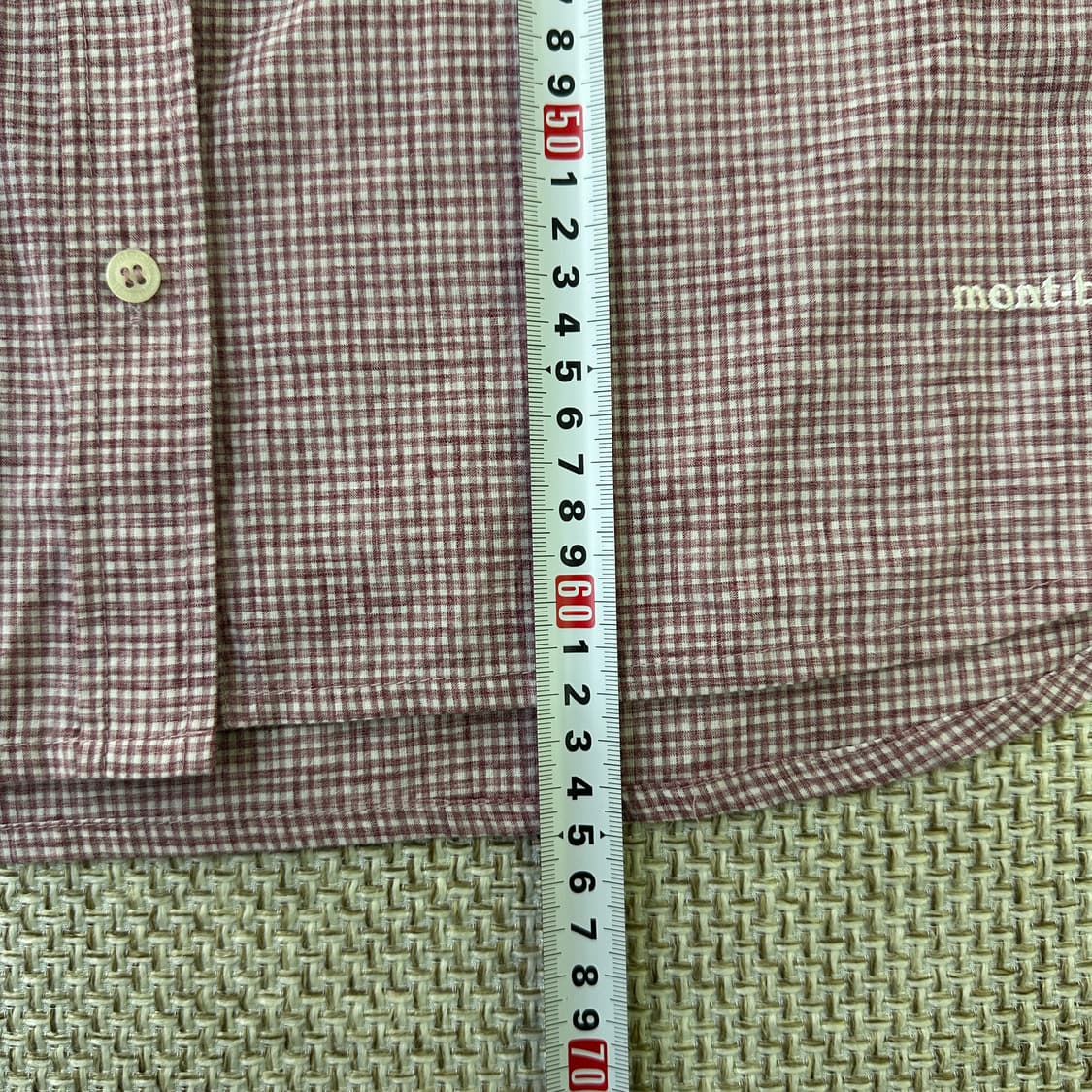 L 몽벨 체크 패턴 셔츠 0417D 상품이미지5