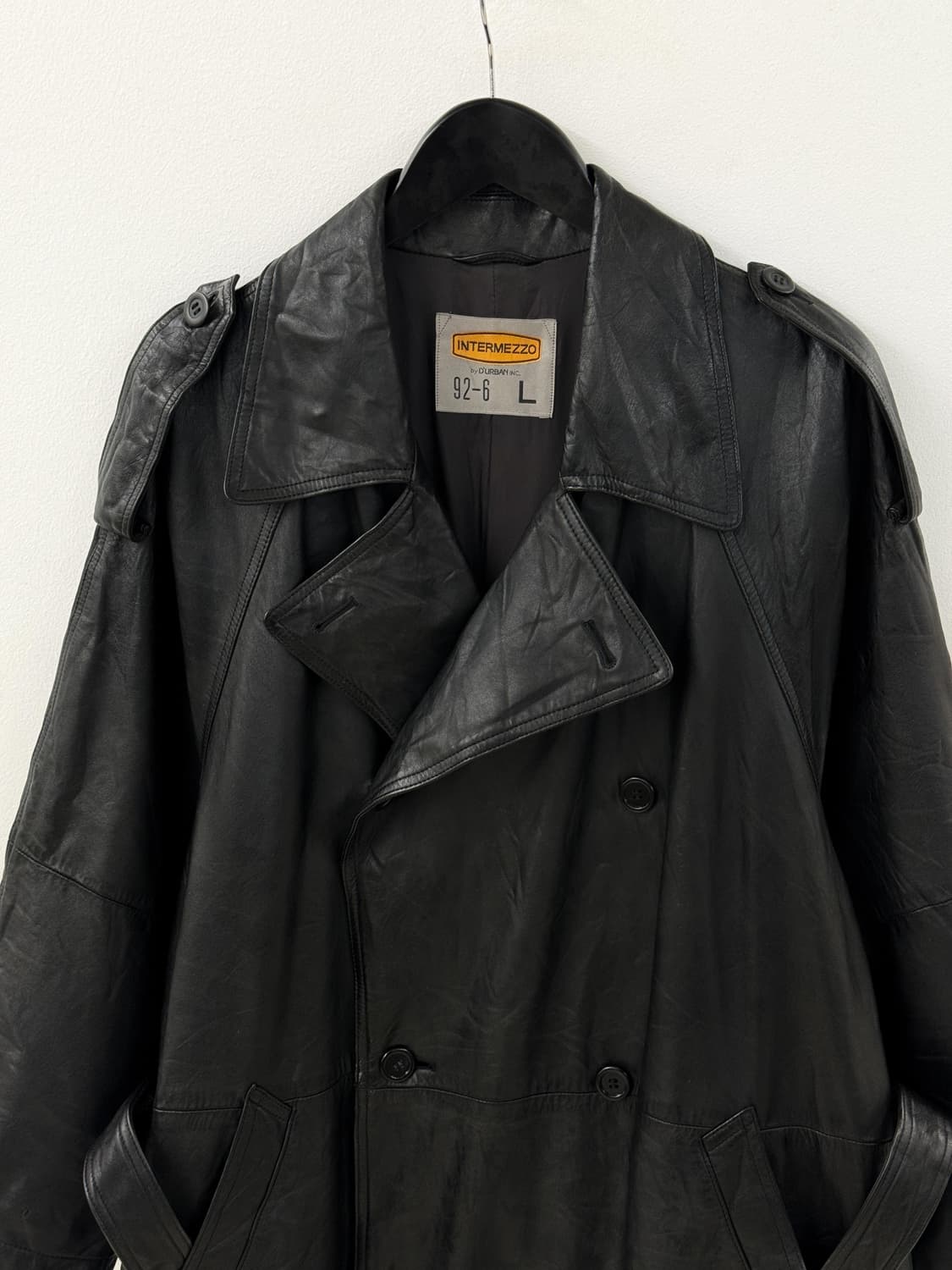 Leather trench coat 상품이미지2