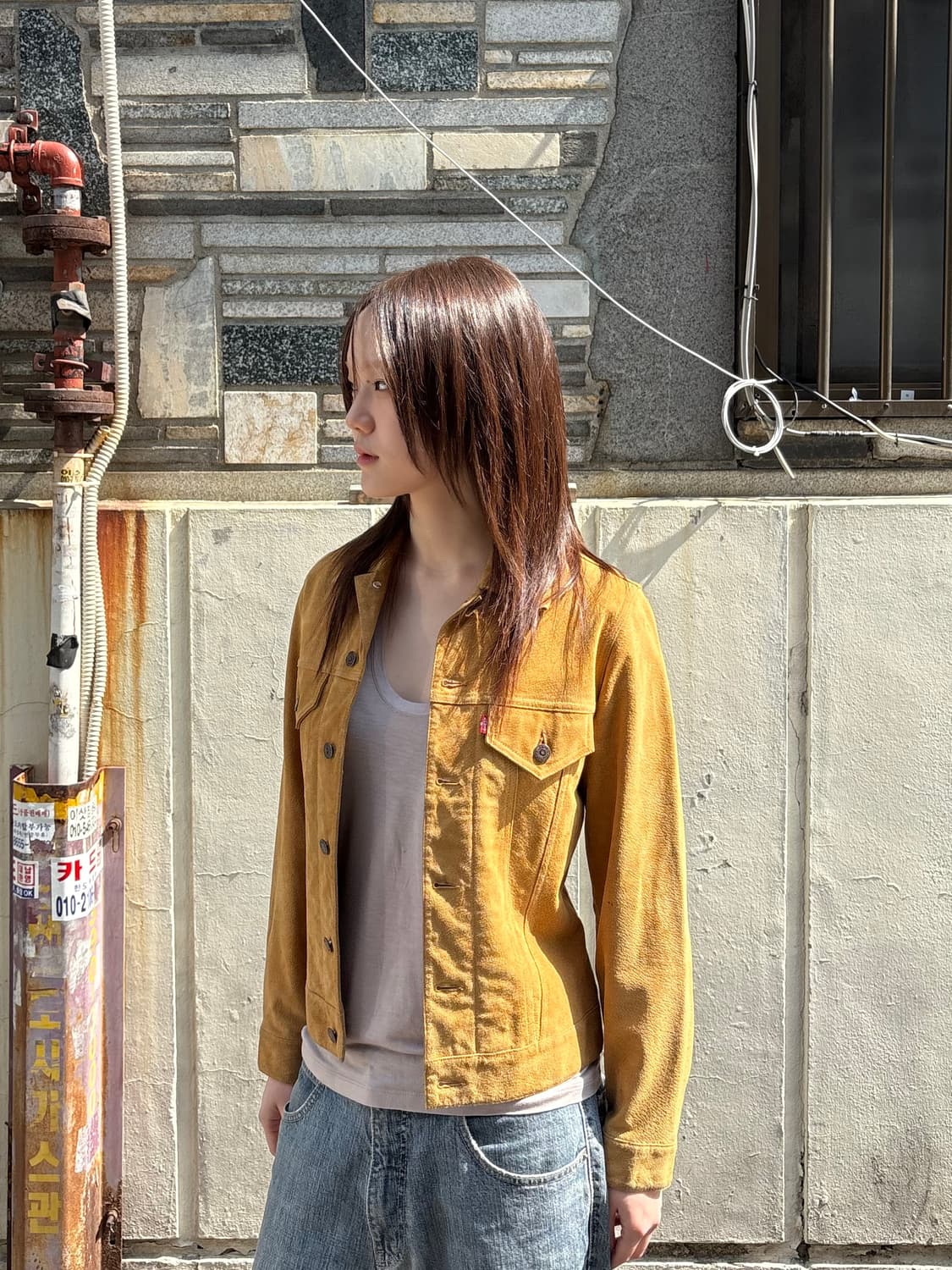 리바이스 가죽 트러커 자켓 상품이미지1