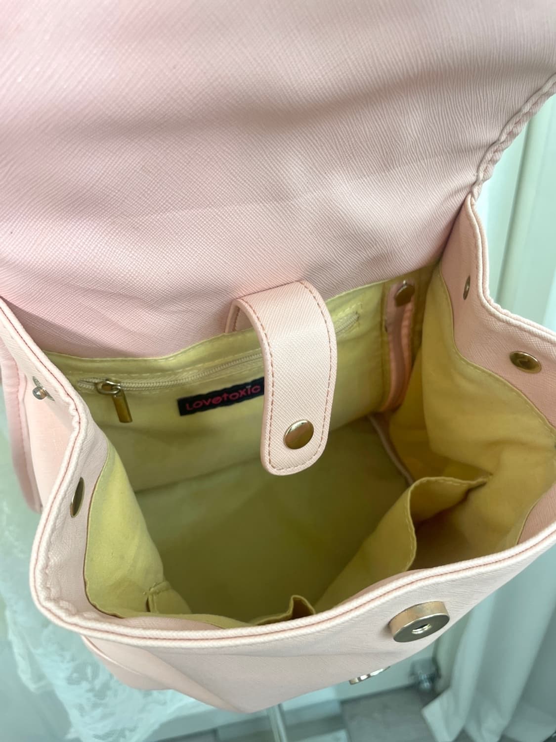 LOVE TOXIC lace-up mini backpack 상품이미지3