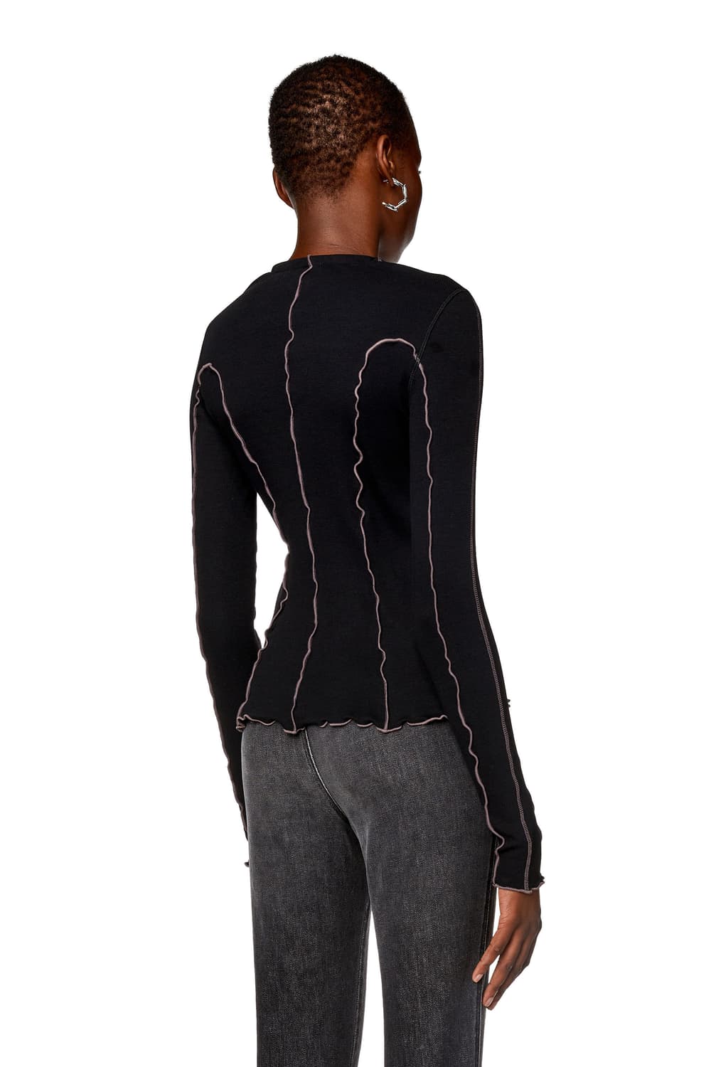 디젤 웨이브 심 후크 가디건 상품이미지3