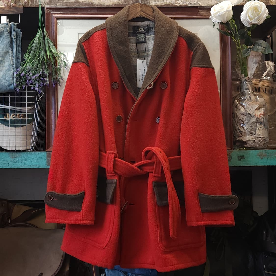 90s 더블알엘 코트 매키노 코트 반스토머 랜치코트 헤비울 L 상품이미지2