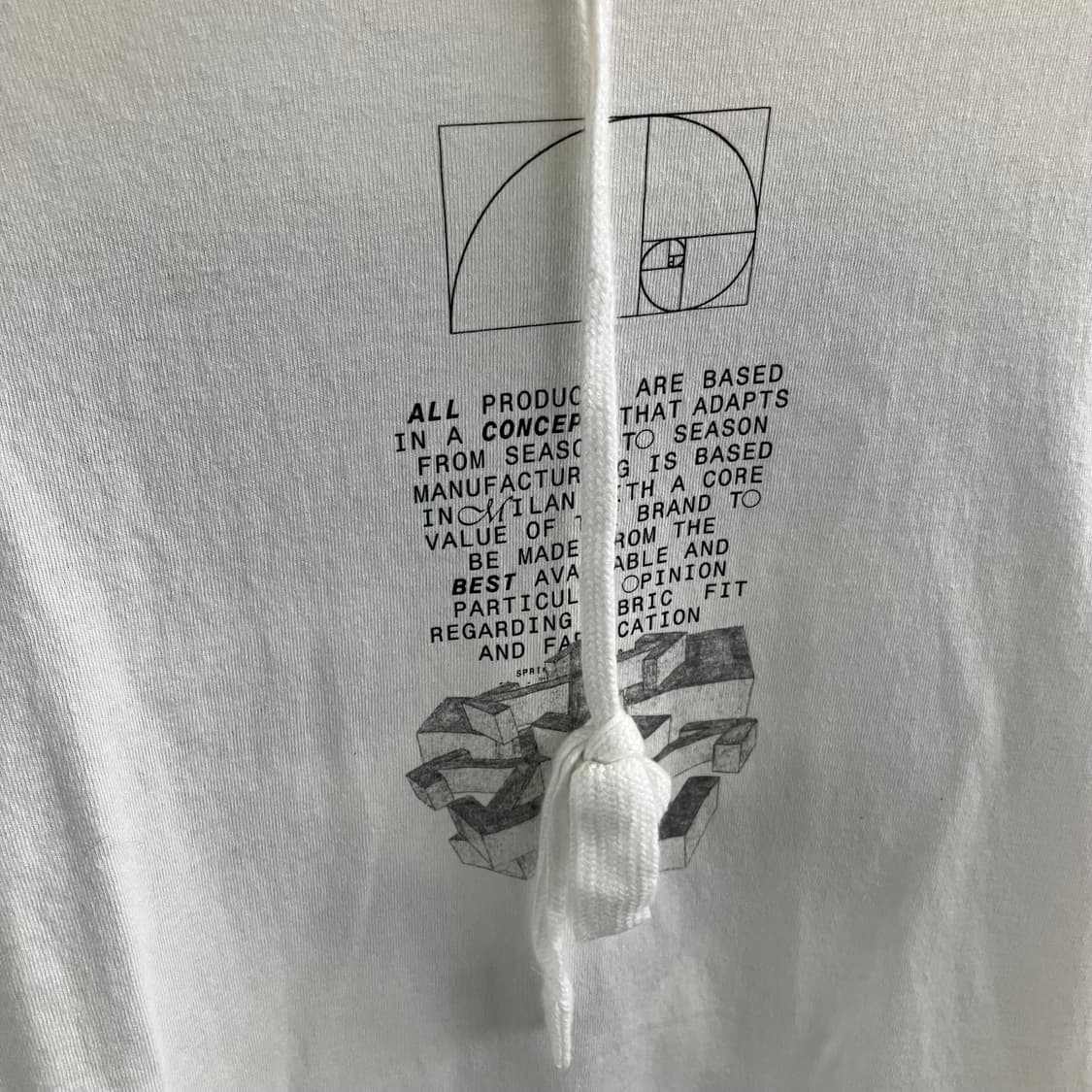 오프화이트 화이트 드리핑 애로우 인콤프 스웨트셔츠 M 상품이미지4