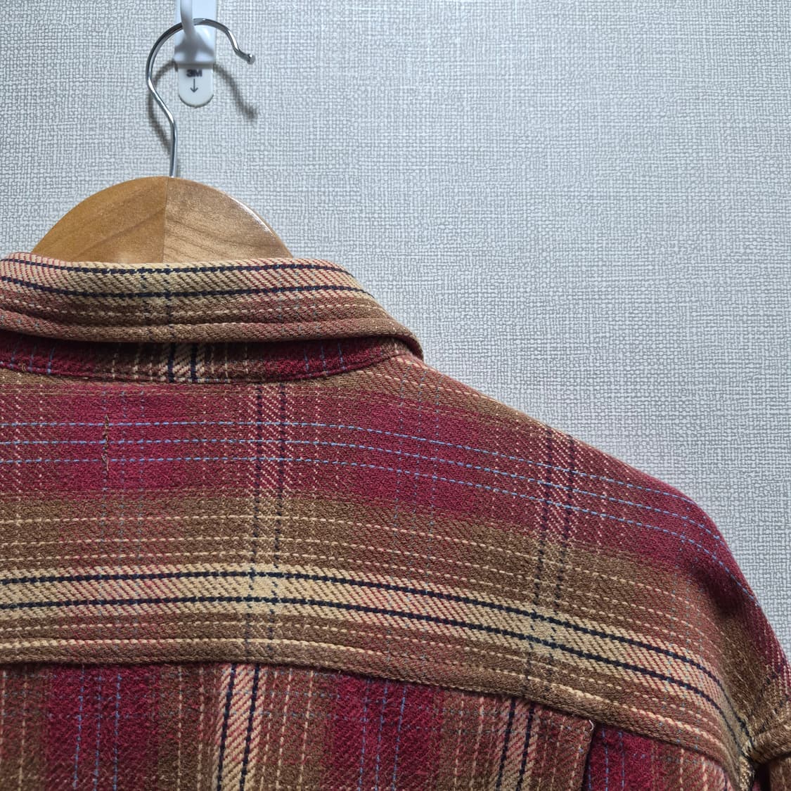 (L)90s st johns bay 체크 플란넬 셔츠 상품이미지6