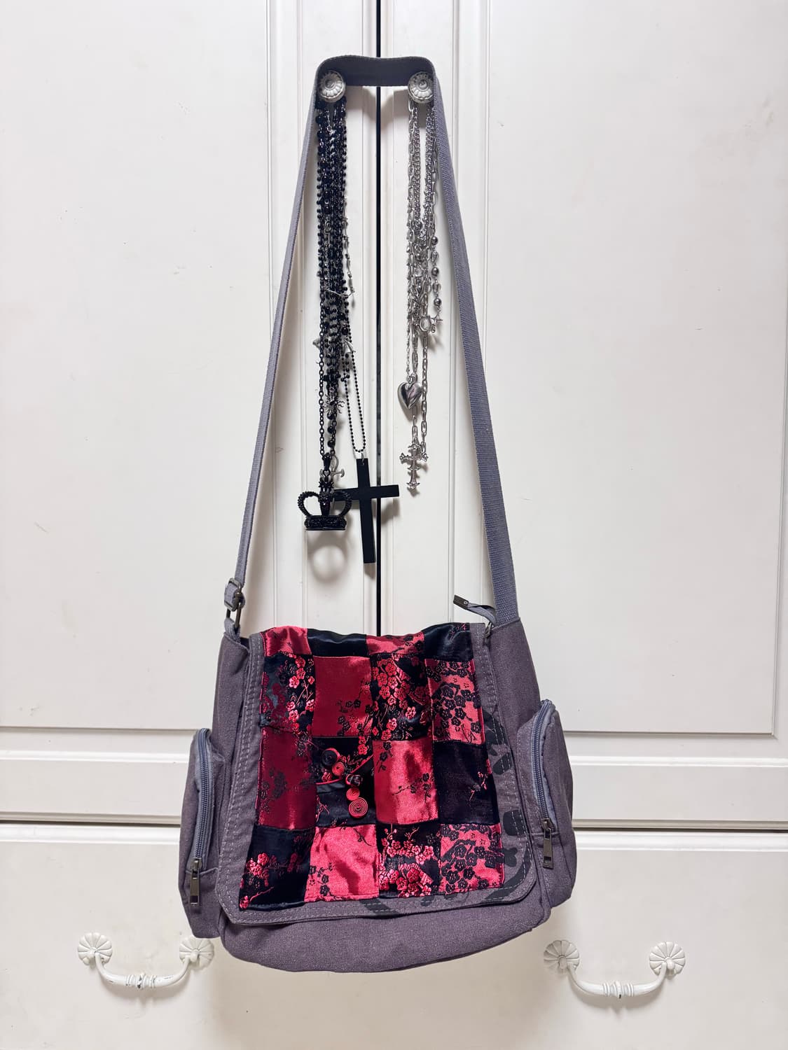 빈티지 차이나 치파오 패치워크 핸드메이드 숄더백 크로스백 가방 상품이미지2
