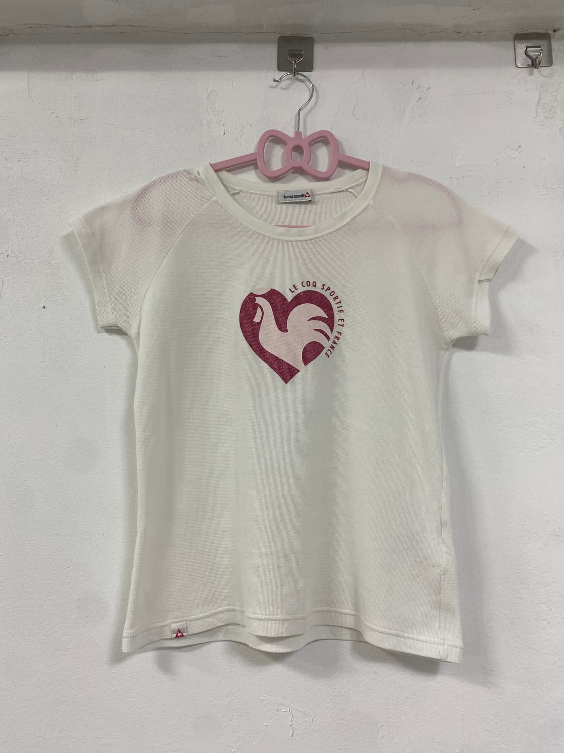 LE COQ PINK GLITTER T-SHIRT 상품이미지2