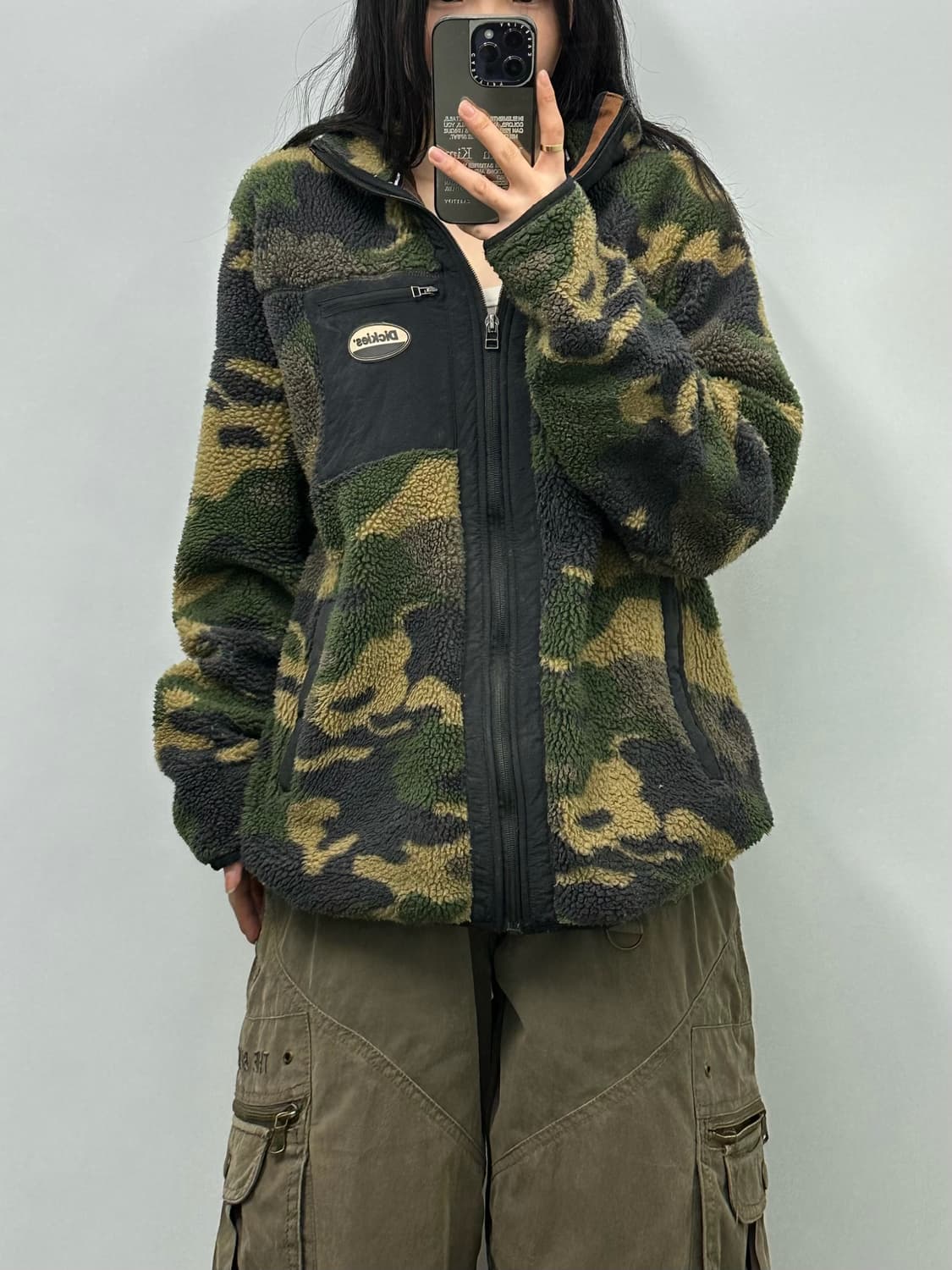 디키즈 카모 쉐르파 플리스 자켓 상품이미지1