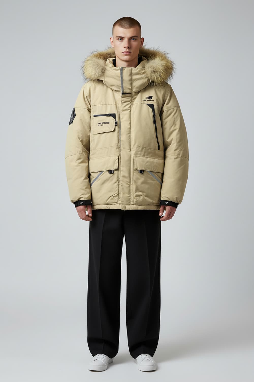 [95] 뉴발란스 베이지 패트롤 구스다운 패딩 상품이미지3