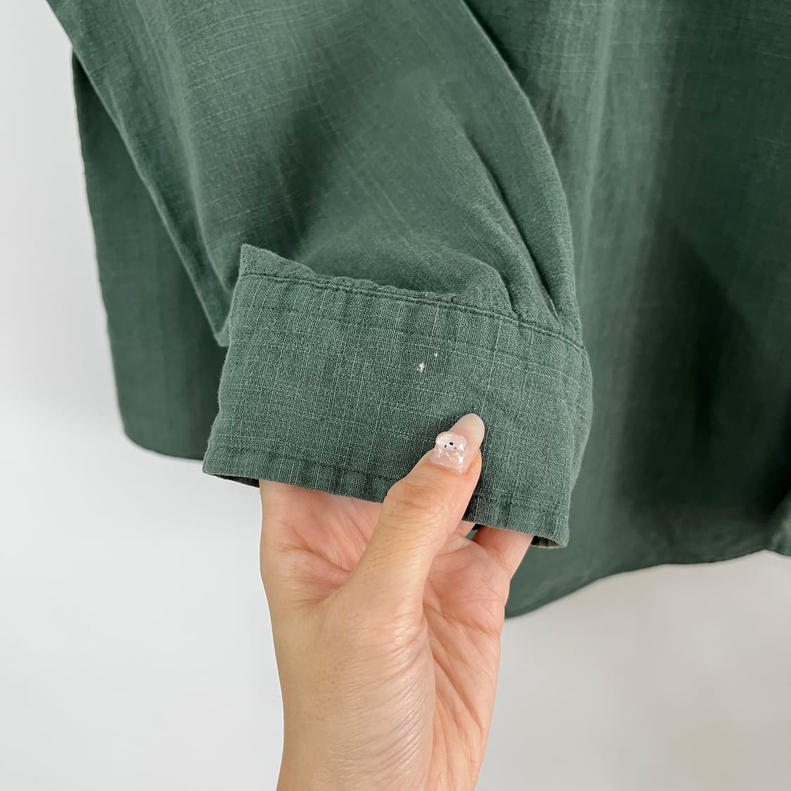 폴로 랄프로렌 커스텀핏 세이지그린 코튼 셔츠 남방 상품이미지5