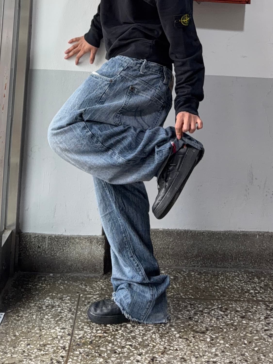 빈티지 자수 힙합팬츠 상품이미지2