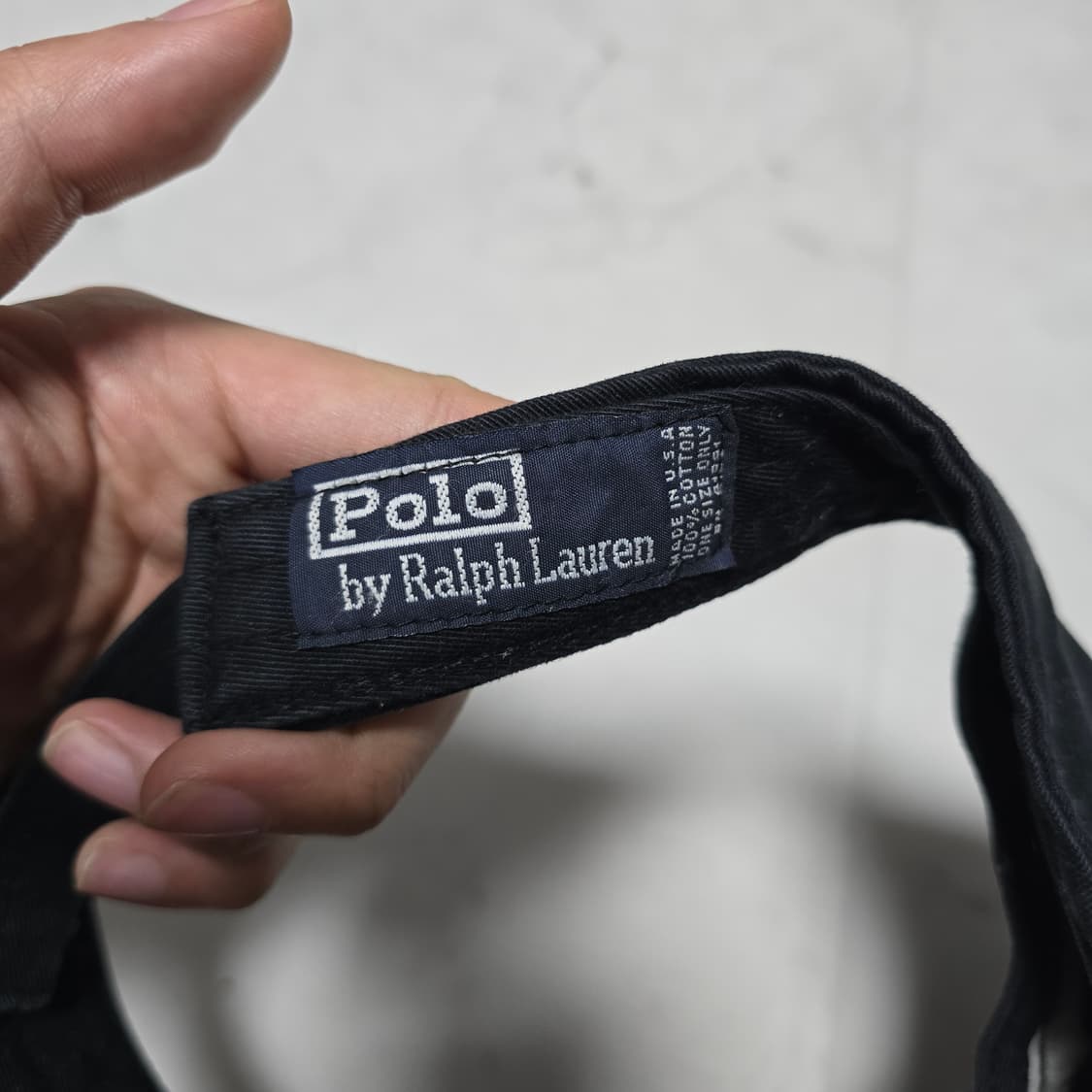 폴로랄프로렌 블랙 골드포니 썬캡 썬바이저 상품이미지3