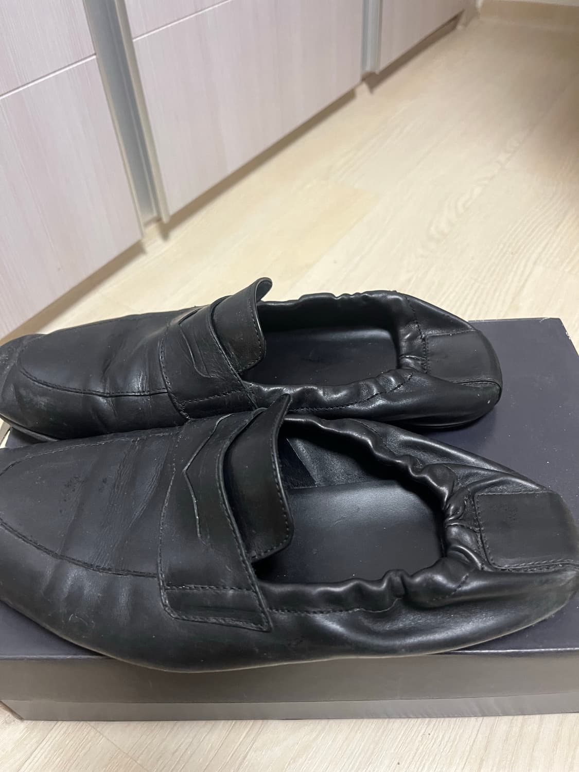 8 by yoox Leather flat  penny loafer 상품이미지2