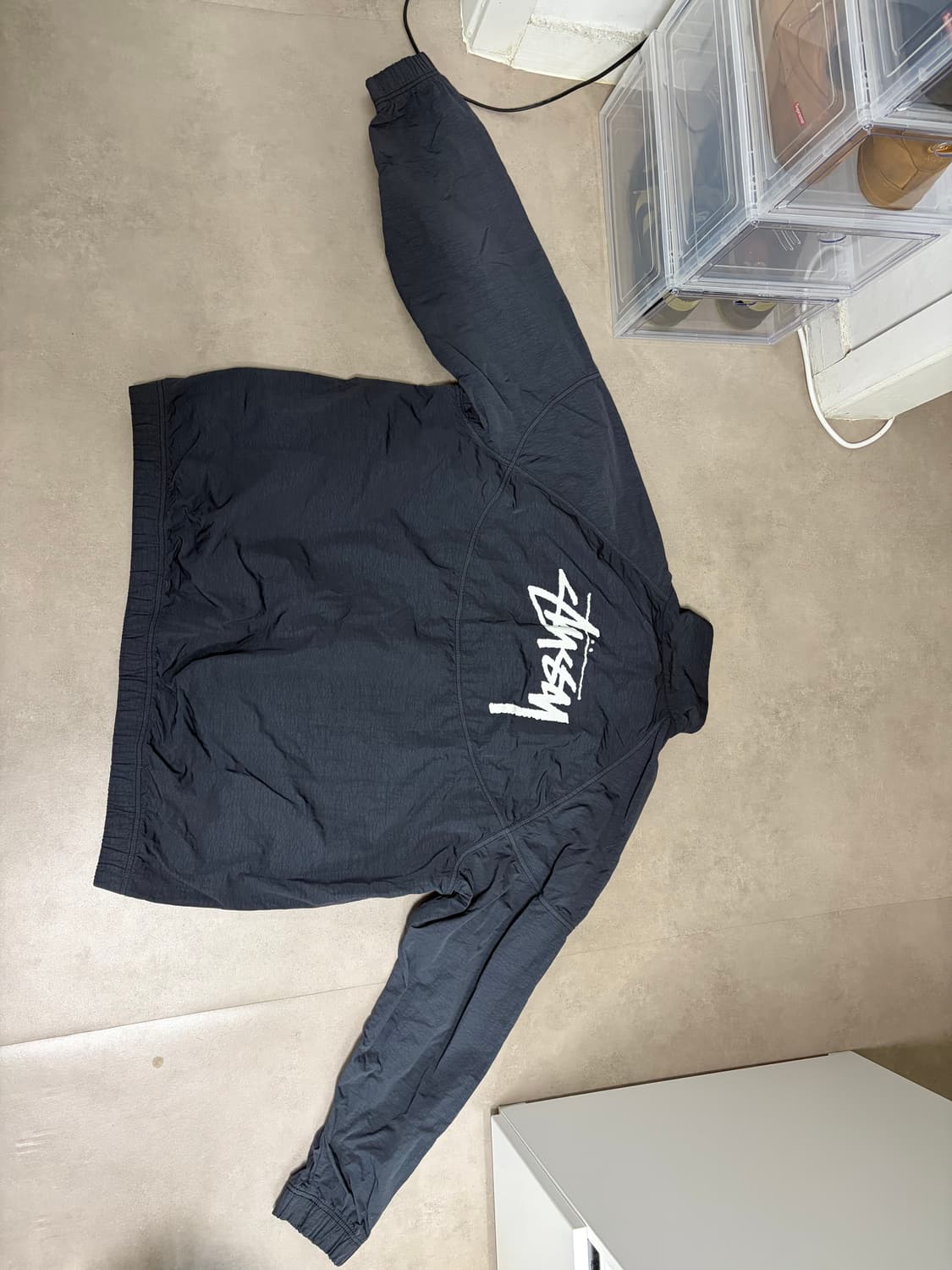 [XL] 나이키 스투시 윈드러너 블랙 상품이미지4