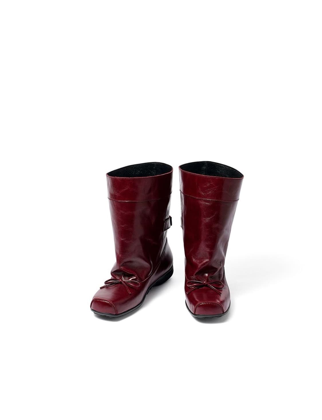 오픈와이와이 BALLET SLOUCHY SHORT BOOTS, BURGU 상품이미지2