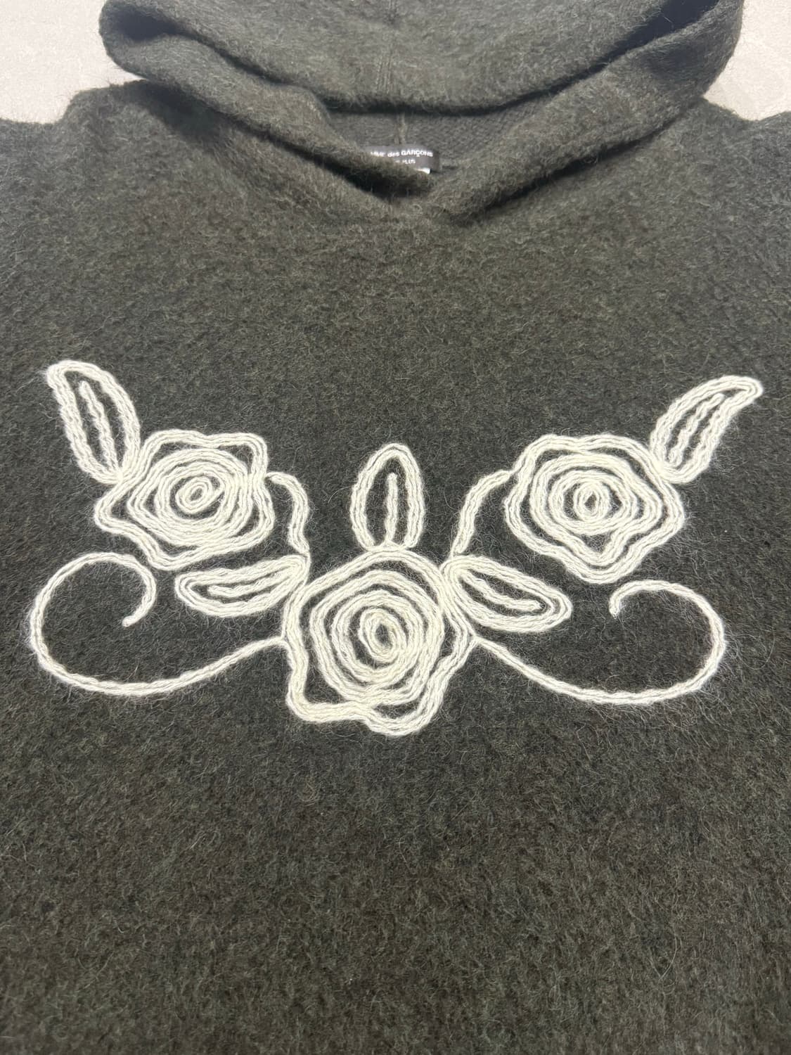 2013 꼼데가르송 모헤어 알파카 앙고라 혼합 울 후드티 원피스 상품이미지3