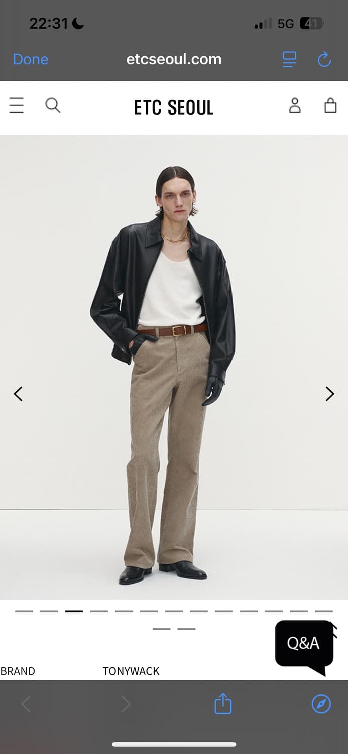 토니웩 레더 오버사이즈 블루종 블랙 XL 상품이미지4