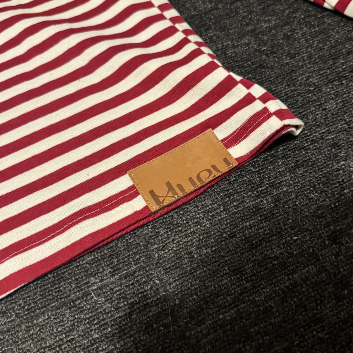휴이 Stripe Border Tee Red 상품이미지4