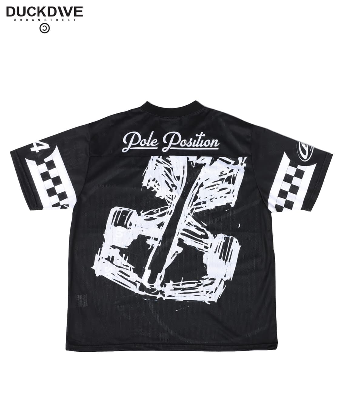 덕다이브 F1 머신 메쉬 숏슬리브 블랙 반팔 티셔츠 상품이미지3