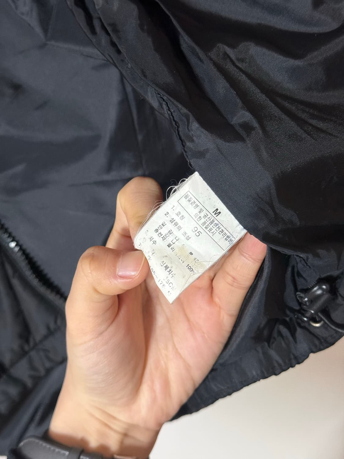 노스페이스 블랙 퀼팅 경량 패딩 자켓 M 상품이미지5