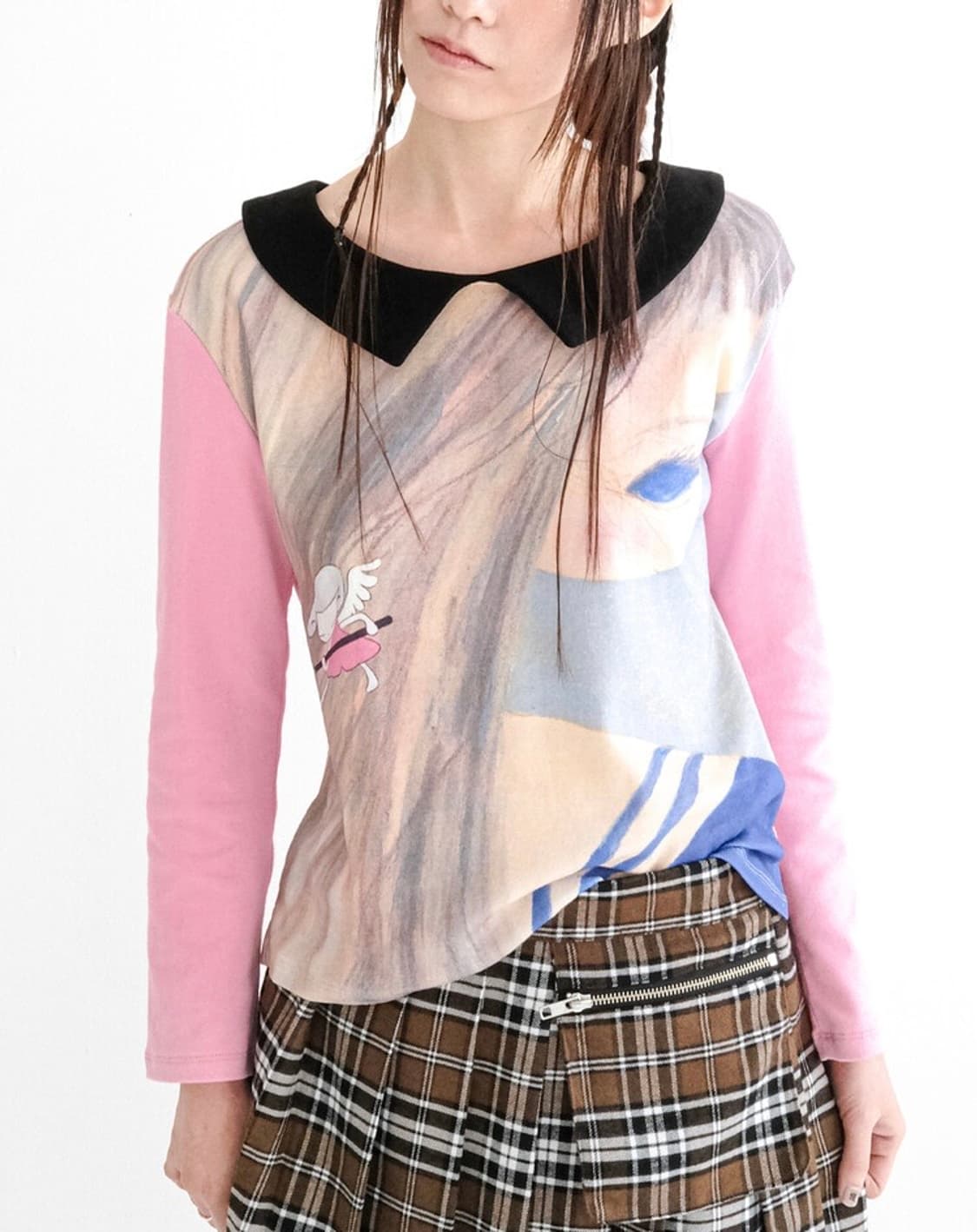 샵페어리 girl painting shirt color 상품이미지1