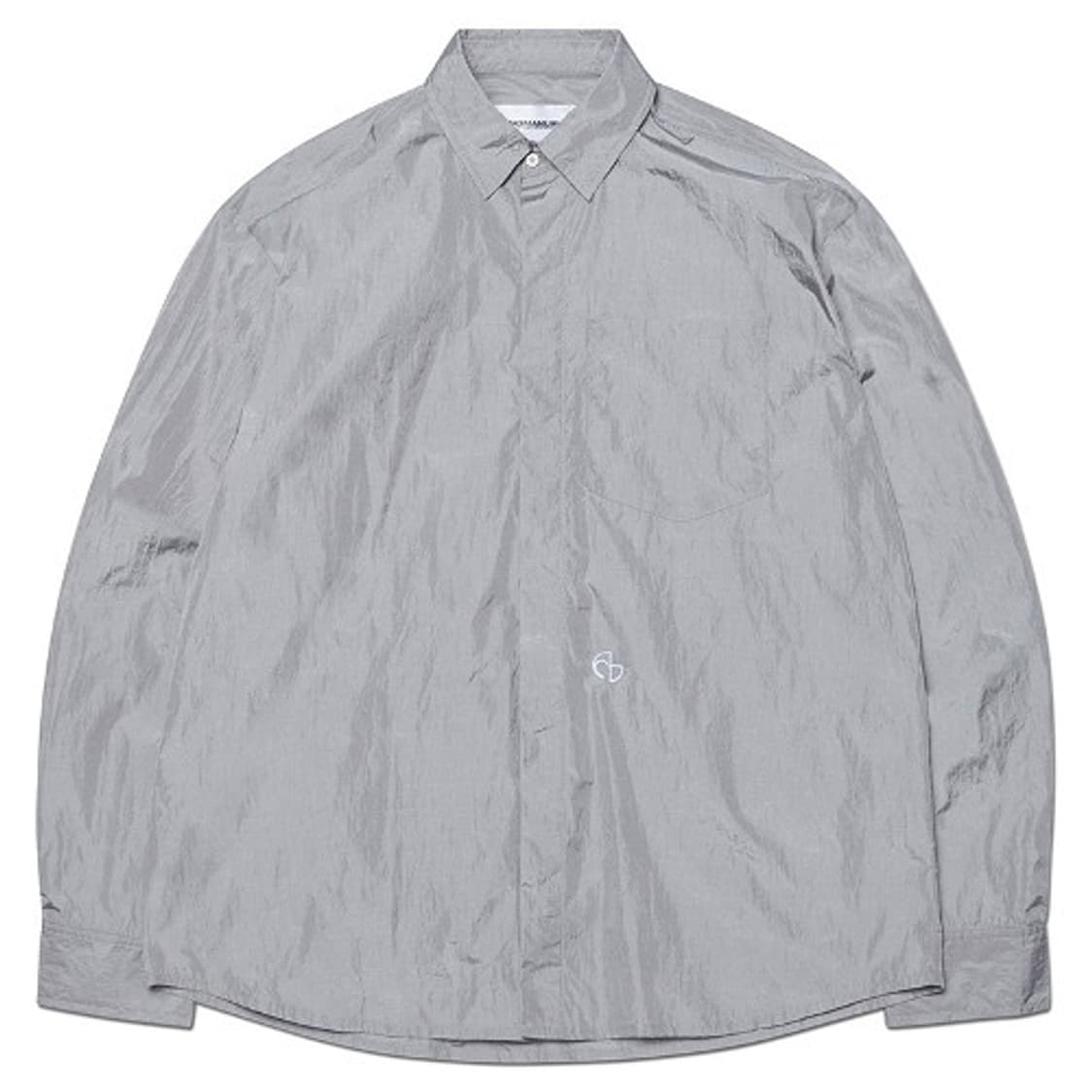 새상품) 노메뉴얼 나일론 메탈 셔츠 실버 L 상품이미지1