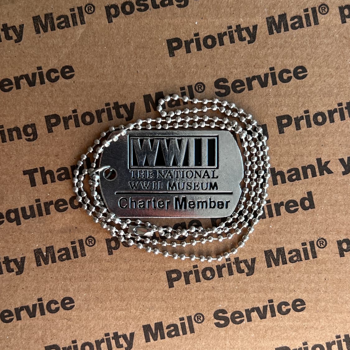 90s vtg WWII Museum Necklace 상품이미지1